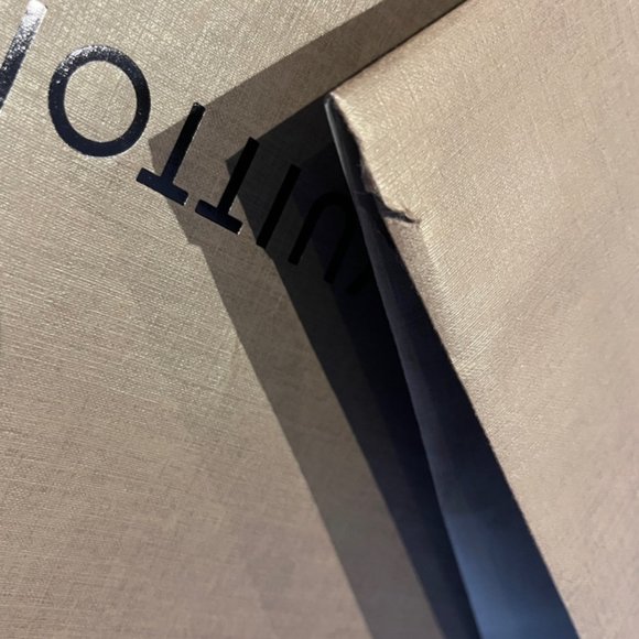 Set of 2 Louis vuitton envelop bag & 2 blank cards with leather strap Authentic - Picture 6 of 12